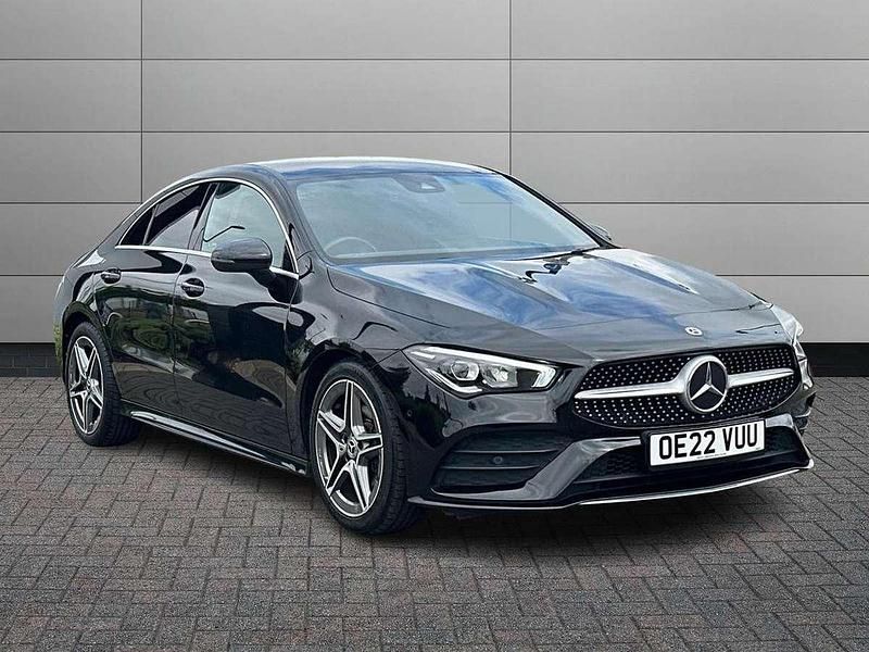 Black Used 2022 Mercedes CLA180 AMG line Sedan | £22,995 (Good price) - Image 1/4