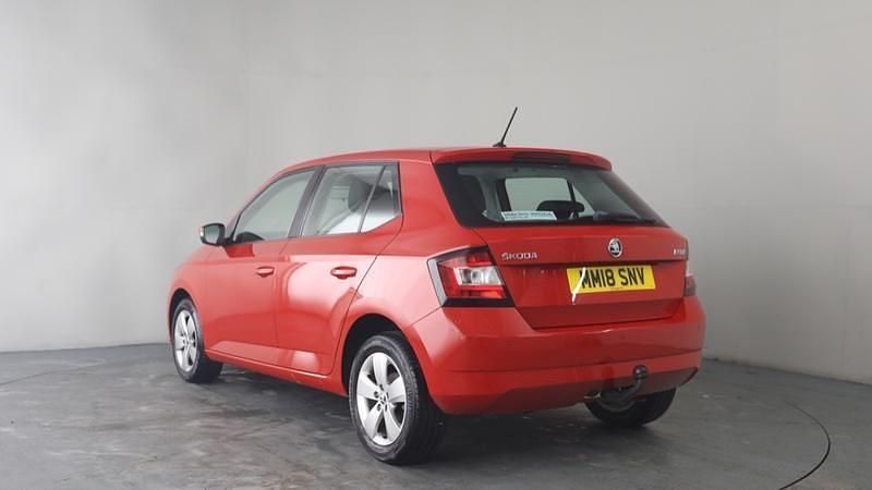 Used Skoda Fabia SE 110 HP (80 kW) 2018 Red Hatchback