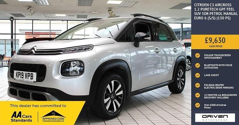 Used Citroën C3 Aircross Feel 130 HP (95 kW) 2019 Silver SUV