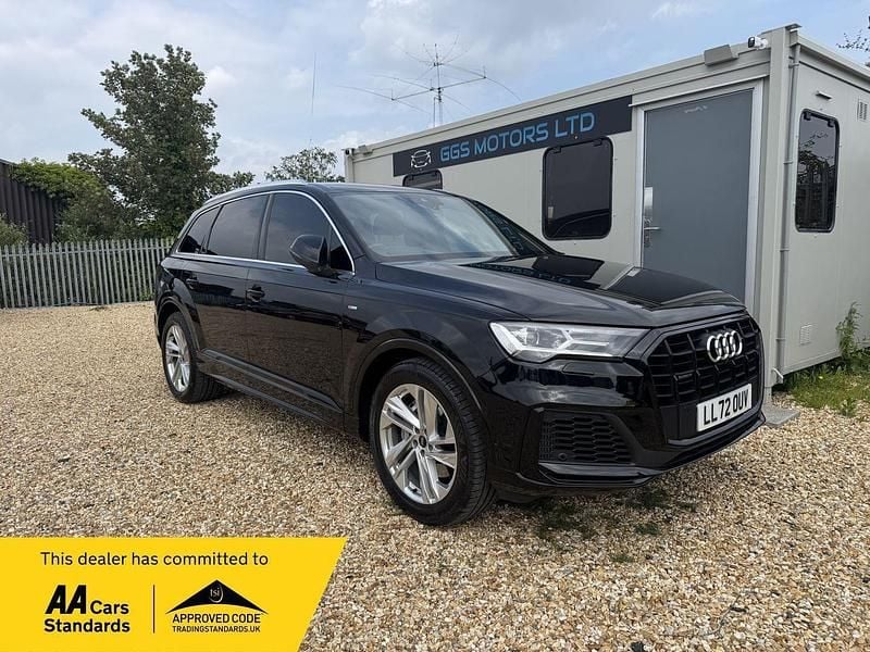 Black Used 2022 Audi Q7 S-Line SUV | £34,995 (Good price) - Image 1/3