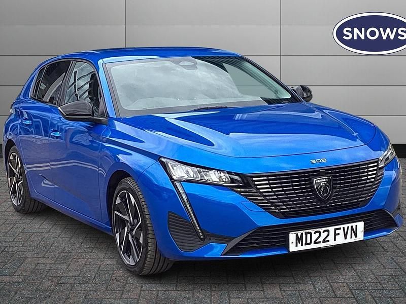 Blue Used 2022 Peugeot 308 Allure Premium | £17,440 (Fair price) - Image 1/4