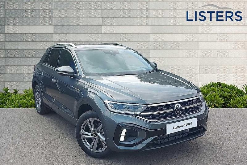 Indium grey metallic New 2025 VW T-Roc R-line SUV | £31,490 (Expensive) - Image 1/4