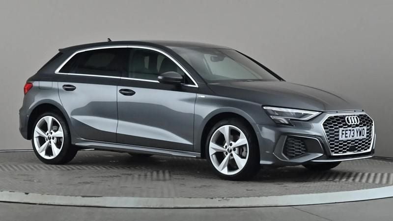 Grey Used 2023 Audi A3 e-tron S-Line Hatchback | £28,498 (Expensive) - Image 1/3