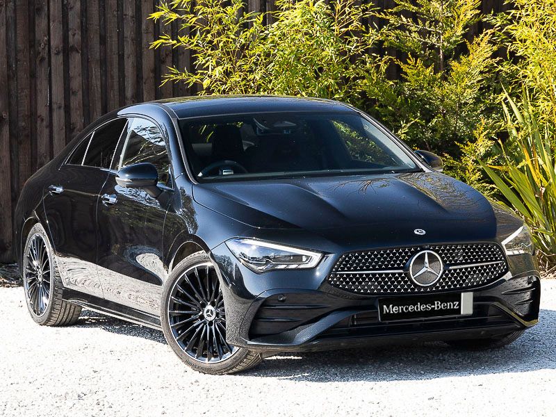 Black Used 2024 Mercedes CLA220 AMG Line Premium Plus Sedan | £33,498 (Fair price) - Image 1/4