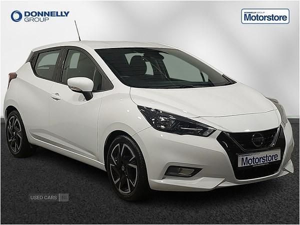 White Used 2021 Nissan Micra Acenta Hatchback | £12,485 (Fair price) - Image 1/4