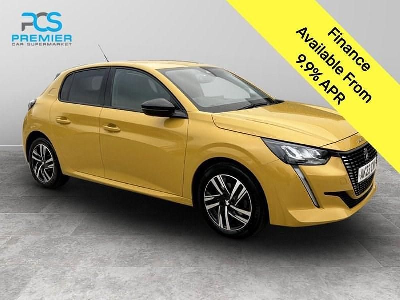 Yellow Used 2023 Peugeot 208 Allure+ Hatchback | £11,895 (Good price) - Image 1/3