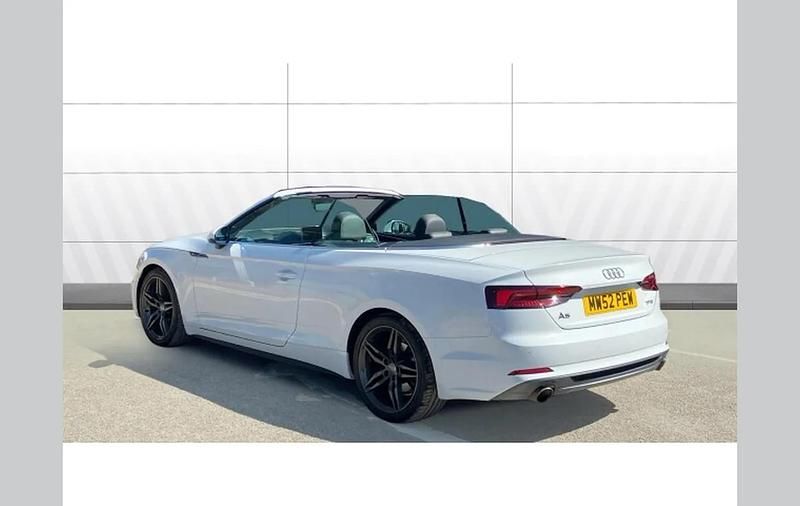 Used Audi A5 Cabriolet S-Line 190 HP (139 kW) 2019 White Cabriolet