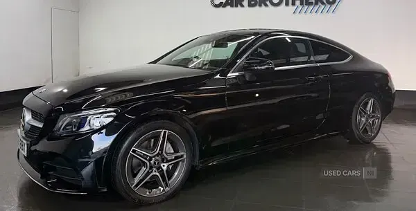Used Mercedes C200 AMG line 184 HP (135 kW) 2023 Black Coupe