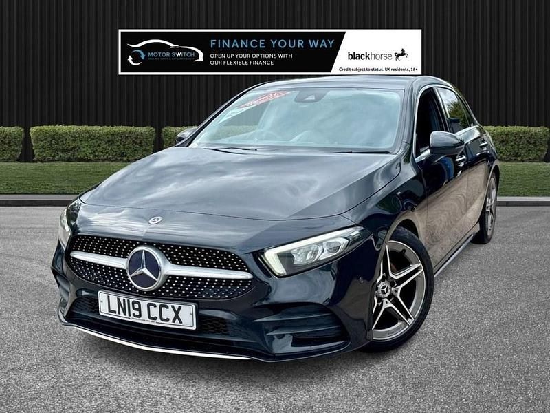 Used Mercedes A200 AMG Line Premium 163 HP (119 kW) 2019 Black Hatchback