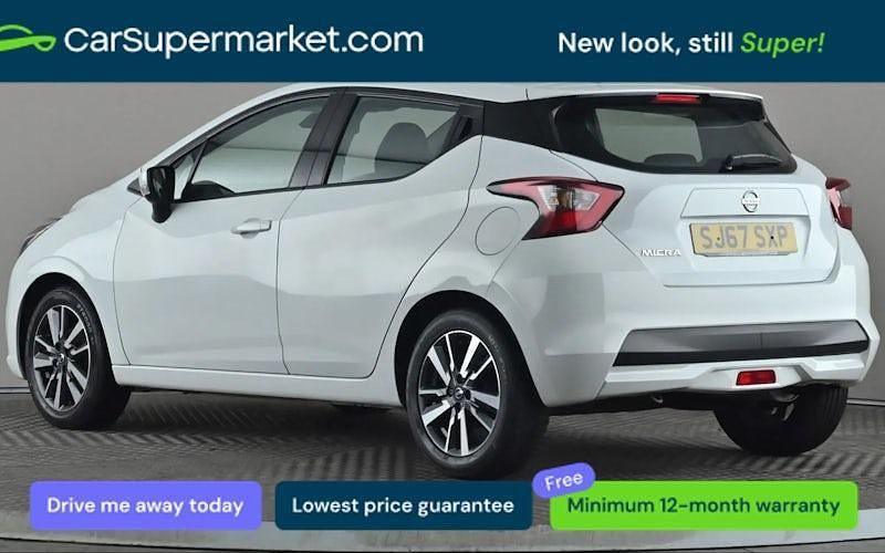 Used Nissan Micra Acenta 71 HP (52 kW) 2017 White Hatchback