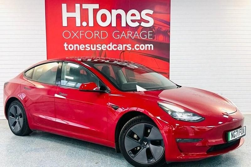 Used Tesla Model 3 Long Range AWD 366 kW (498 HP) 2021 Red Sedan