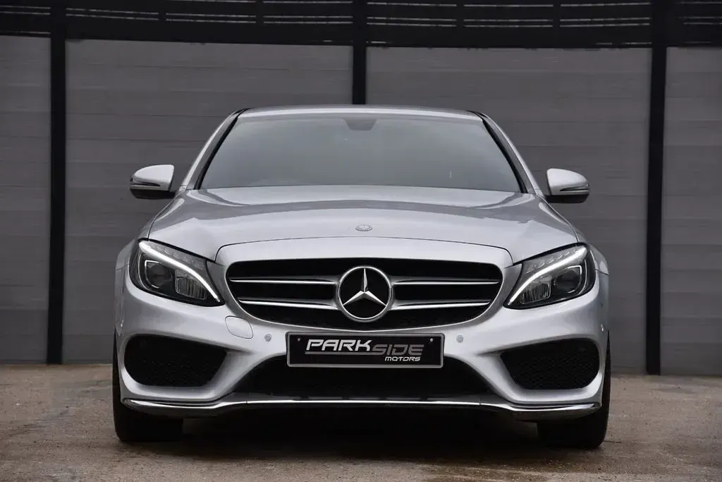 Begagnad Mercedes C220 AMG line 170 HK (125 kW) 2017 Silver Sedan