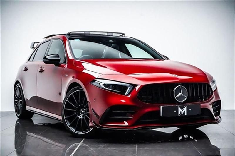 Red Used 2022 Mercedes A35 AMG Premium Plus Hatchback | £34,995 (A bit pricey) - Image 1/4