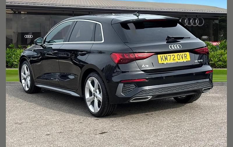 Used Audi A3 S-Line 147 HP (108 kW) 2022 Black Sedan