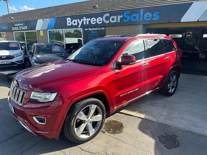 Red Used 2015 Jeep Grand Cherokee Overland SUV | £12,995 (A bit pricey) - Image 1/4