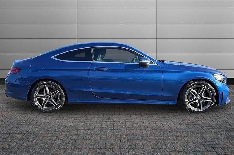 Used Mercedes C200 AMG line 184 HP (135 kW) 2023 Spectral blue Coupe