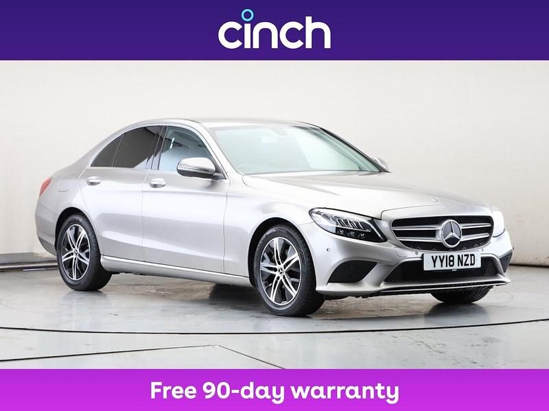 Silver Used 2018 Mercedes C220 Sedan | £14,449 (Good price) - Image 1/3