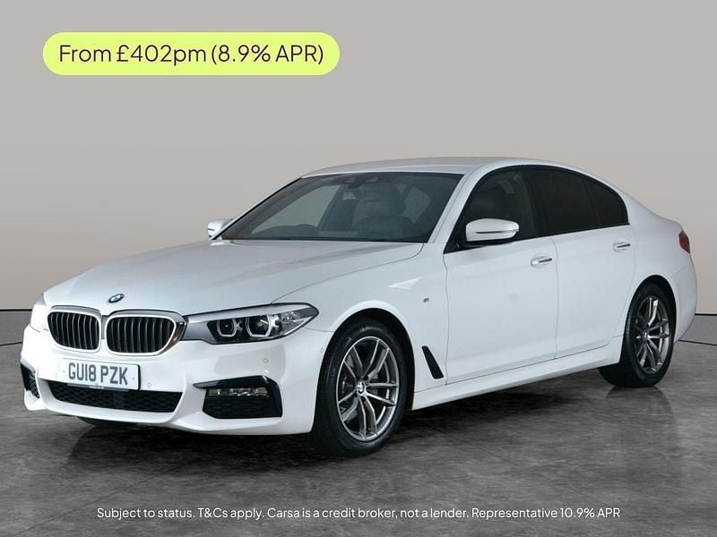 White Used 2018 BMW 520 M Sport Sedan | £14,990 (Fair price) - Image 1/2
