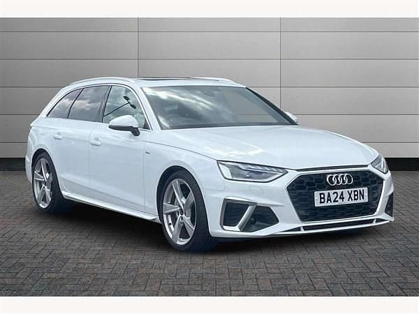 Arkona white New 2024 Audi A4 S-Line Estate | £33,950 (Expensive) - Image 1/4