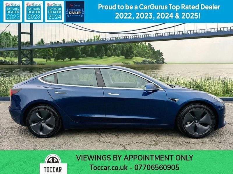 Used Tesla Model 3 Standard Range 239 kW (325 HP) 2019 Blue Sedan