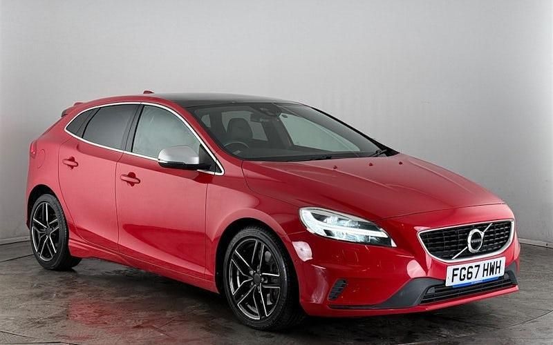Red Used 2017 Volvo V40 R-Design Hatchback | £10,450 (Fair price) - Image 1/3
