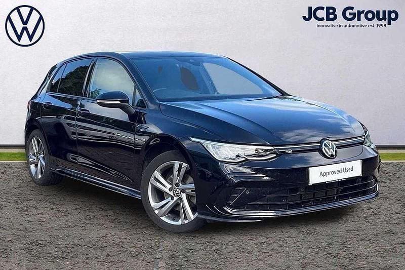 Black Used 2022 VW Golf VIII R-line Hatchback | £18,990 (Good price) - Image 1/4