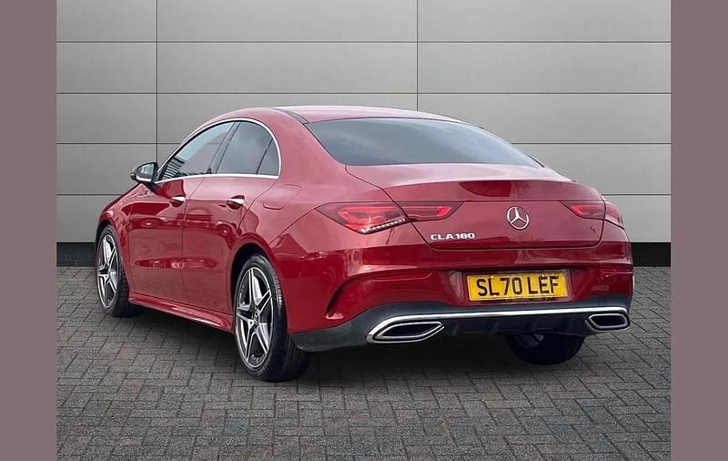 Used Mercedes CLA180 AMG Line Premium 136 HP (100 kW) 2021 Red Sedan