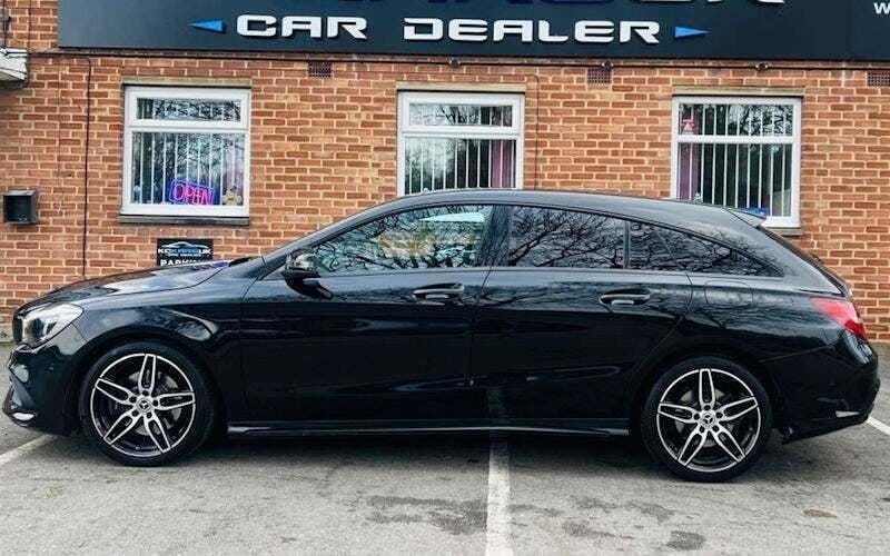 Used Mercedes CLA220 Shooting Brake AMG line 177 HP (130 kW) 2017 Black Estate