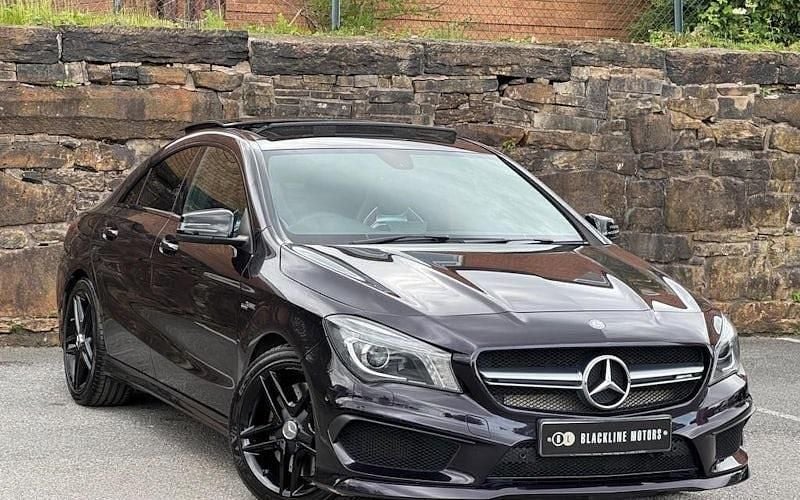 Mauve/purple Used 2014 Mercedes CLA45 AMG AMG Sedan | £18,995 (Fair price) - Image 1/4