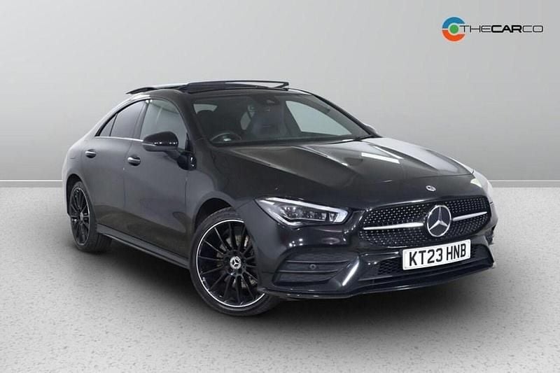 Black Used 2023 Mercedes CLA250e AMG line Sedan | £25,975 (Fair price) - Image 1/1