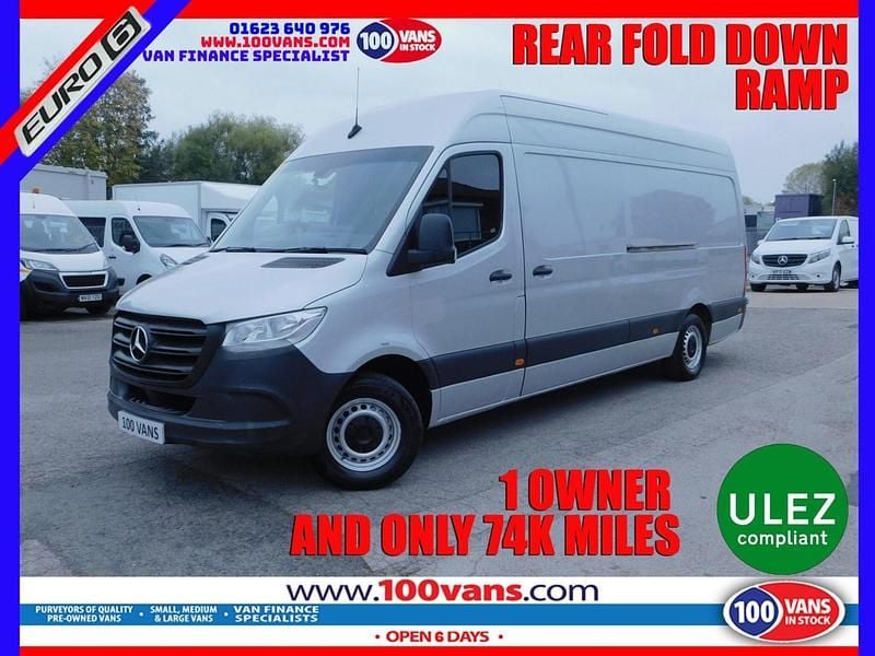 Silver Used 2019 Mercedes Sprinter Van | £17,990 (Expensive) - Image 1/3