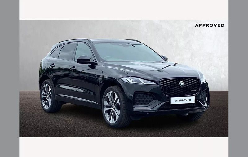 Santorini black Used 2023 Jaguar F-Pace R-Dynamic SUV | £38,750 (Expensive) - Image 1/4
