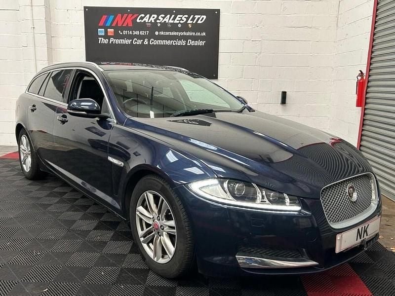 Blue Used 2014 Jaguar XF Sportbrake Luxury Estate | £9,650 (Fair price) - Image 1/4