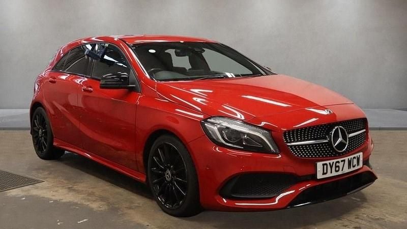 Used Mercedes A200 AMG line 136 HP (100 kW) 2017 Red Hatchback