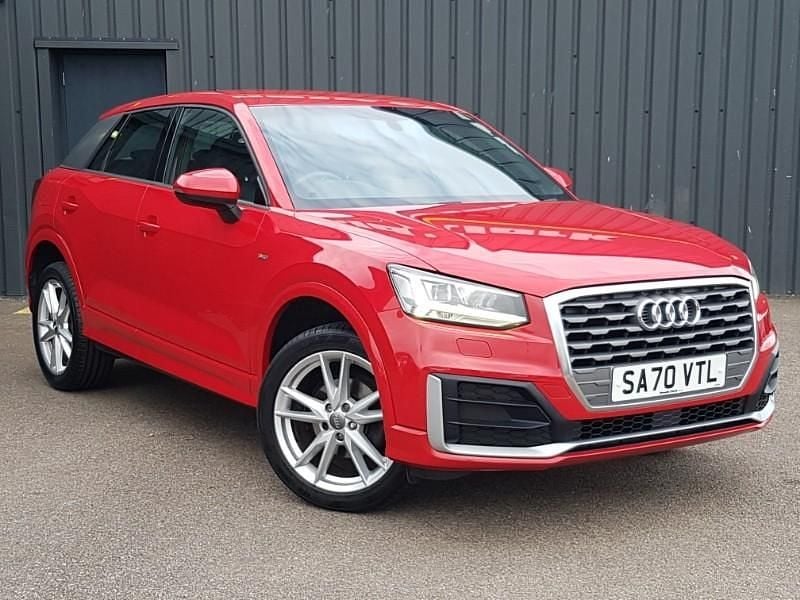 Red Used 2020 Audi Q2 S-Line SUV | £16,298 (Fair price) - Image 1/4