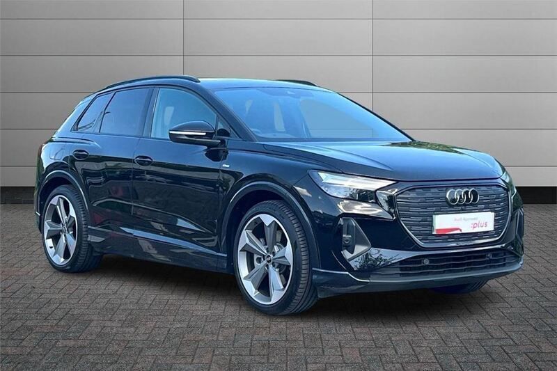 Black Used 2024 Audi Q4 e-tron Black Edition SUV | £36,095 (Fair price) - Image 1/4