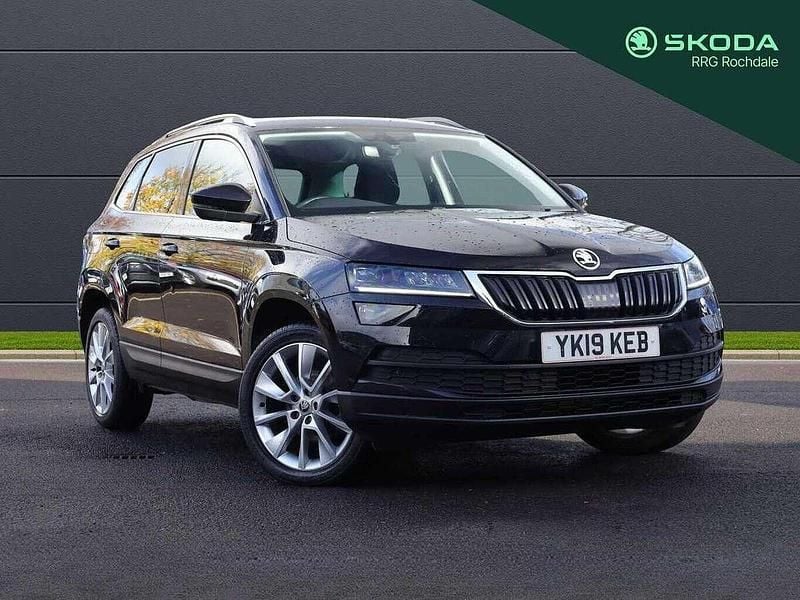 Black magic pearlescent Used 2019 Skoda Karoq SE L SUV | £15,500 (Fair price) - Image 1/4