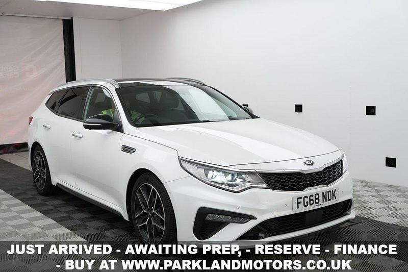 White Used 2018 Kia Optima GT-Line S Estate | £9,995 (Good price) - Image 1/3