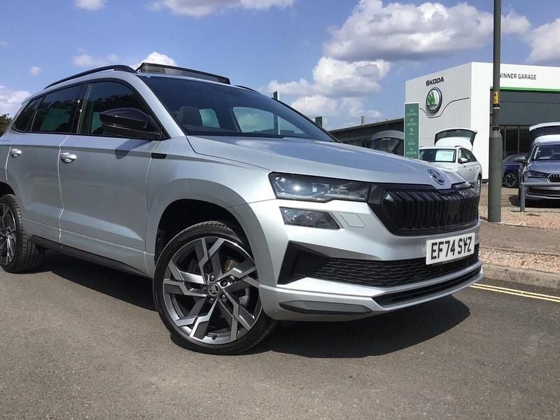 Silver Used 2024 Skoda Karoq SportLine SUV | £28,995 (A bit pricey) - Image 1/3