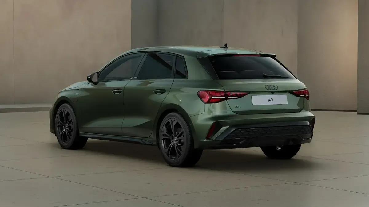 New Audi A3 Sportback Black Edition 2026 Green Hatchback