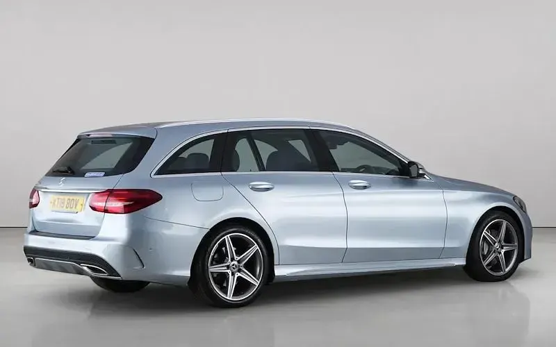 Used Mercedes C220 AMG line 170 HP (125 kW) 2018 Silver Estate