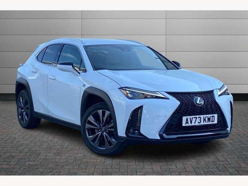 F sport white Used 2023 Lexus UX 250h Sport Design Packet SUV | £26,045 (Fair price) - Image 1/3