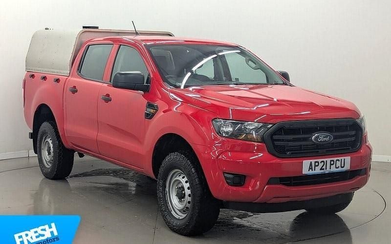 Race red (solid paint) Used 2021 Ford Ranger XL Pickup | £11,999 (Good price) - Image 1/4
