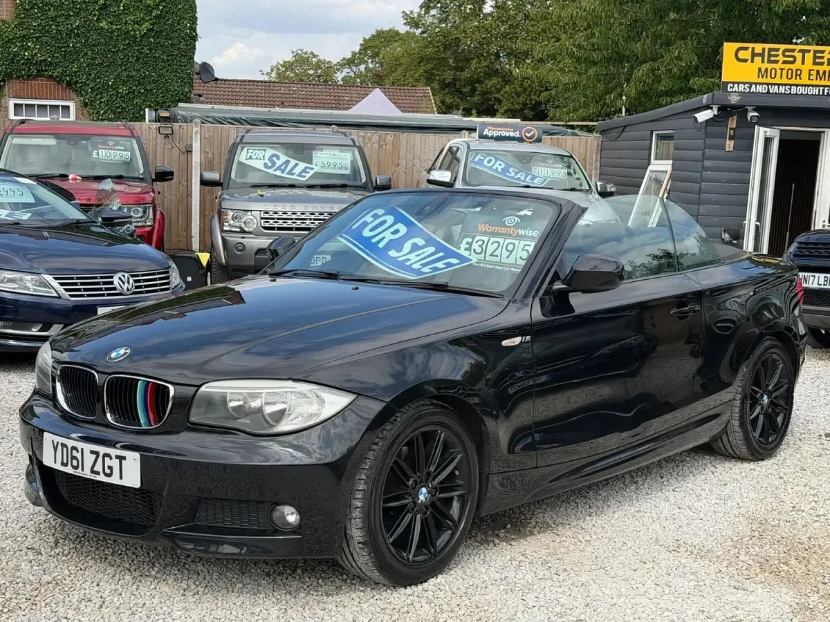 Used BMW 120 Cabriolet M Sport 2011 Black Cabriolet