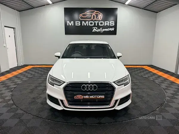 Used Audi A3 S-Line 150 HP (110 kW) 2017 White Hatchback