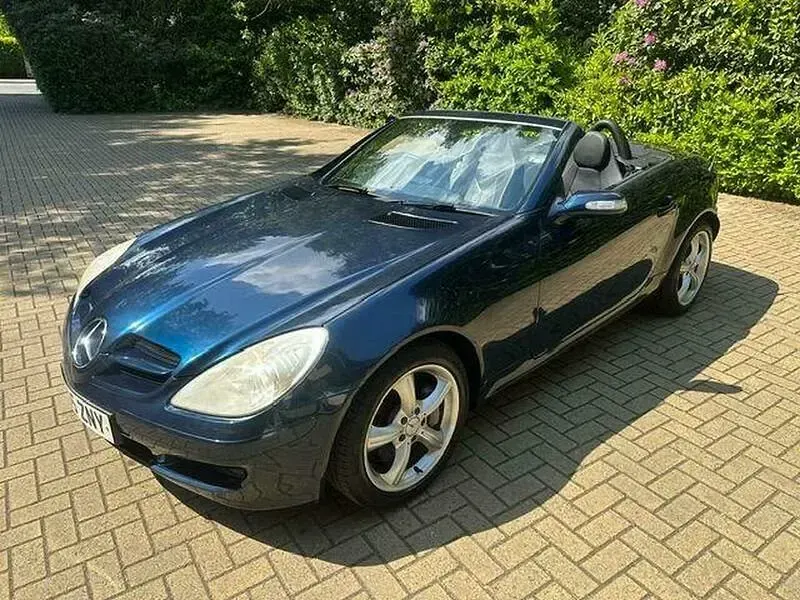 Used Mercedes SLK350 272 HP (200 kW) 2005 Blue Cabriolet