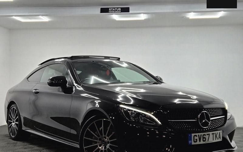 Used Mercedes C200 AMG Line Premium 184 HP (135 kW) 2018 Black Coupe