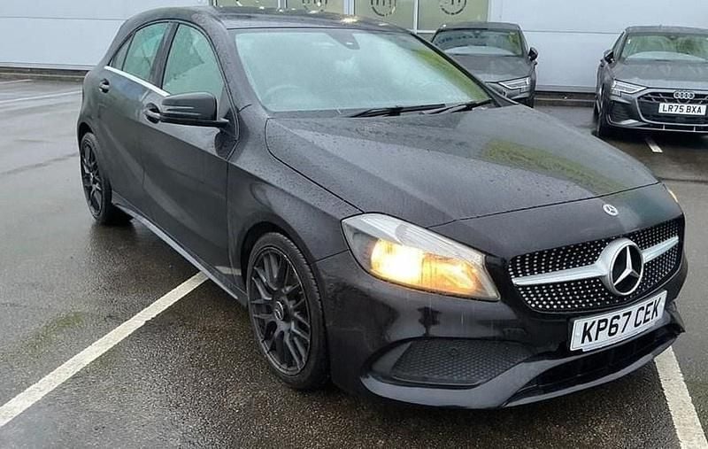 Obsidian black Used 2017 Mercedes A200 AMG line Hatchback | £10,475 (Good price) - Image 1/4