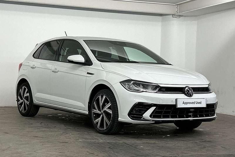 White Used 2022 VW Polo R-line Hatchback | £17,995 (A bit pricey) - Image 1/4