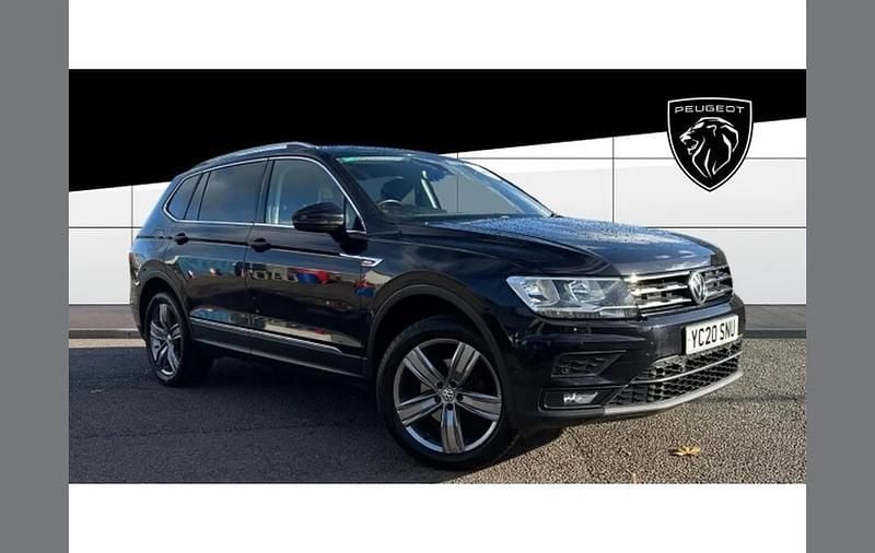 Black Used 2020 VW Tiguan Allspace Match SUV | £19,514 (Fair price) - Image 1/4
